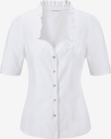 STOCKERPOINT Klederdracht blouse 'Clarissa' in Wit: voorkant