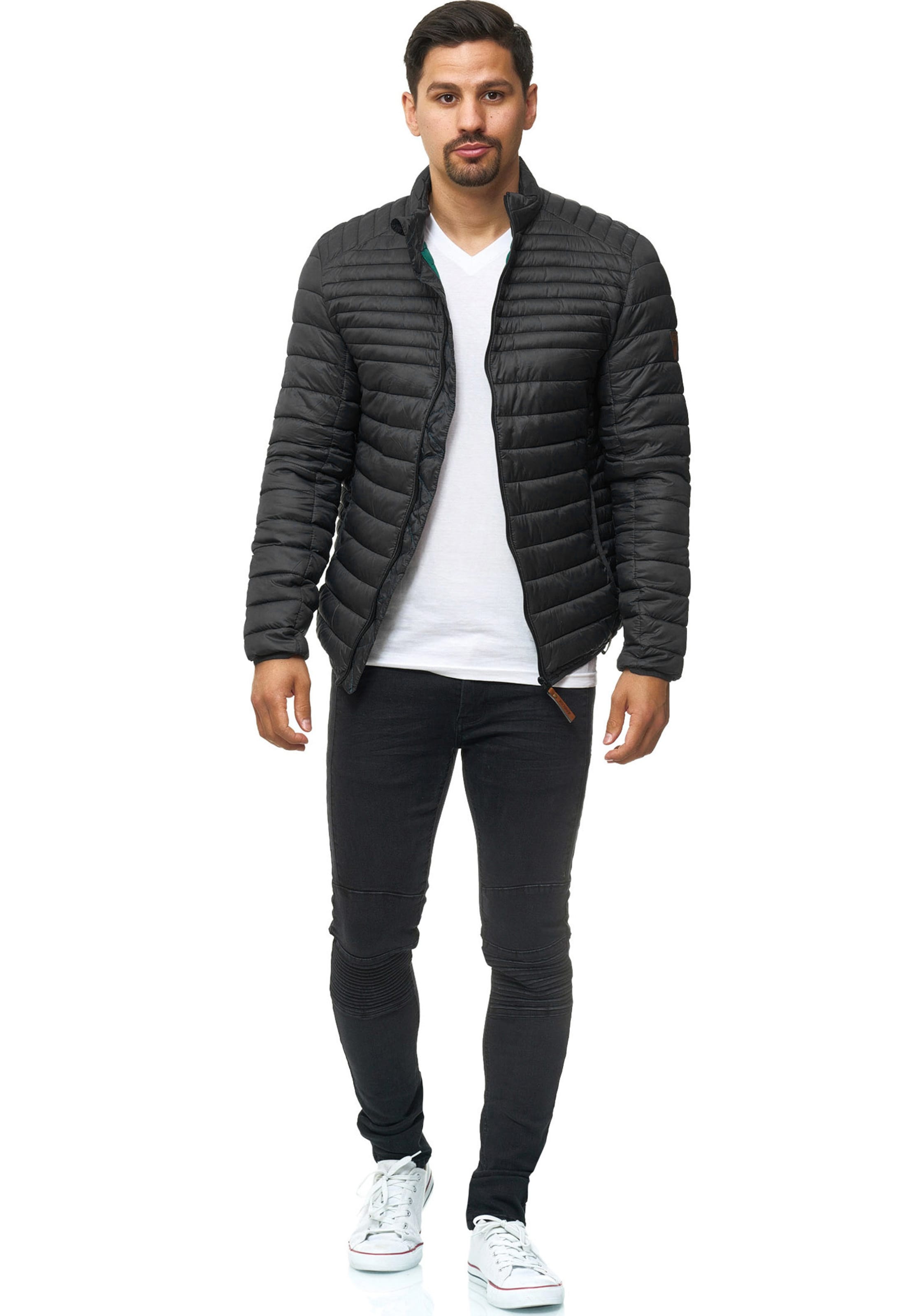 INDICODE JEANS Between-season jacket 'Islington' in Black: front