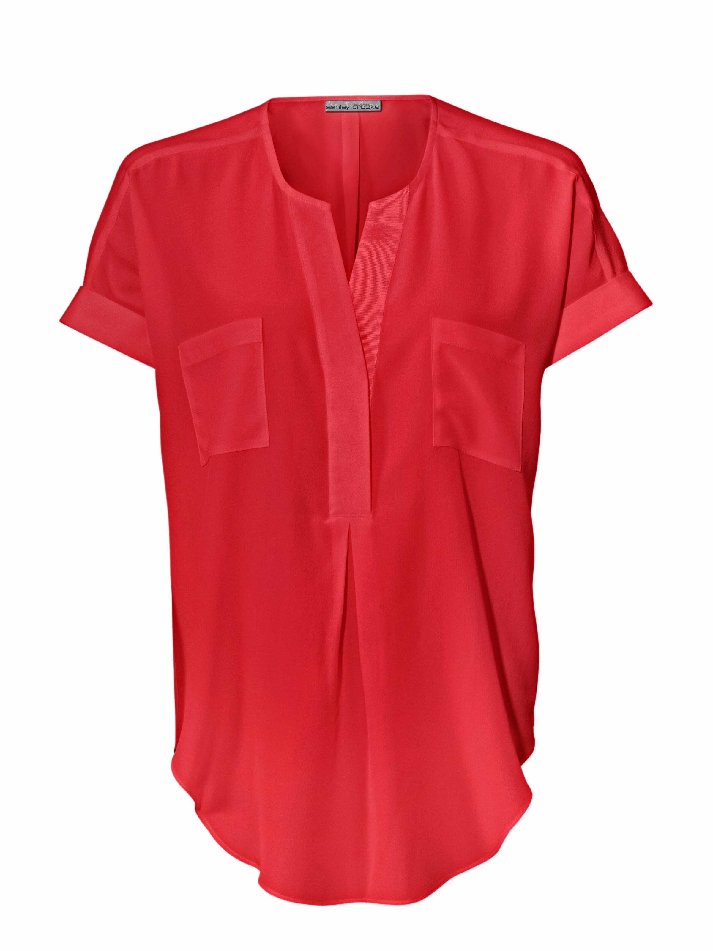 heine - Seidenbluse in rot