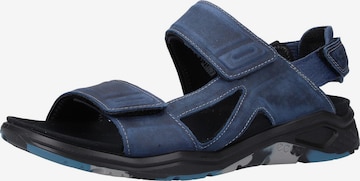 ECCO Hiking Sandals 'X-Trinsic' in Blue: front