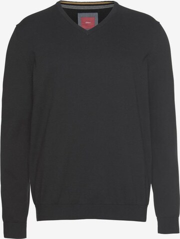 s.Oliver Sweater in Black: front