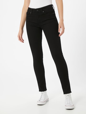 Kings Of Indigo Skinny Jeans 'JUNO HIGH' in Zwart: voorkant