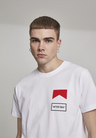 T-Shirt Mister Tee en blanc : devant