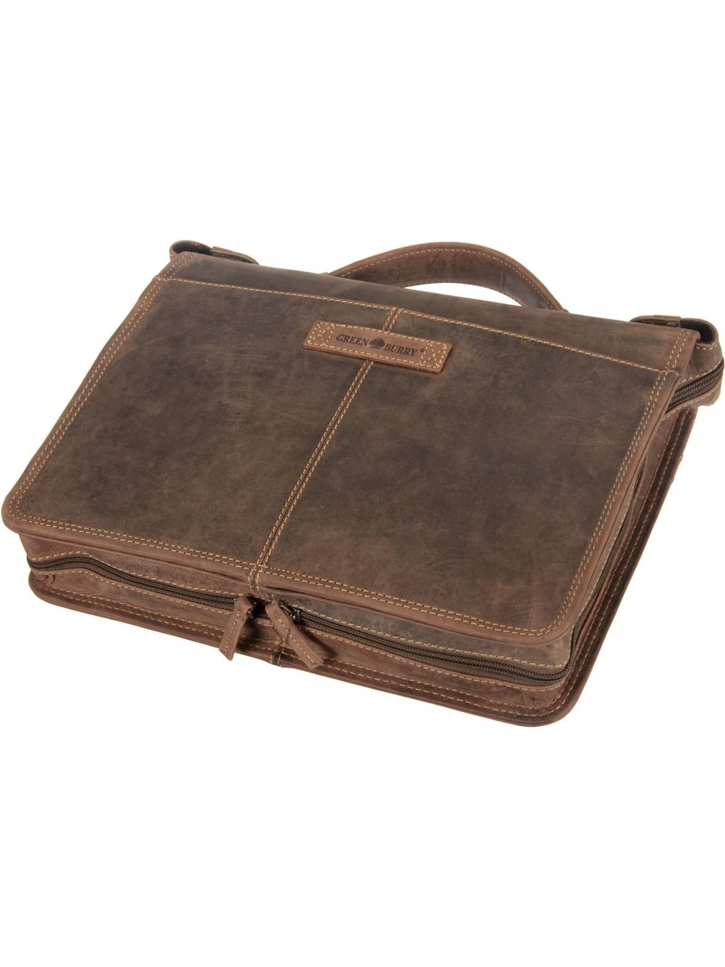 GREENBURRY Document Bag in Brown