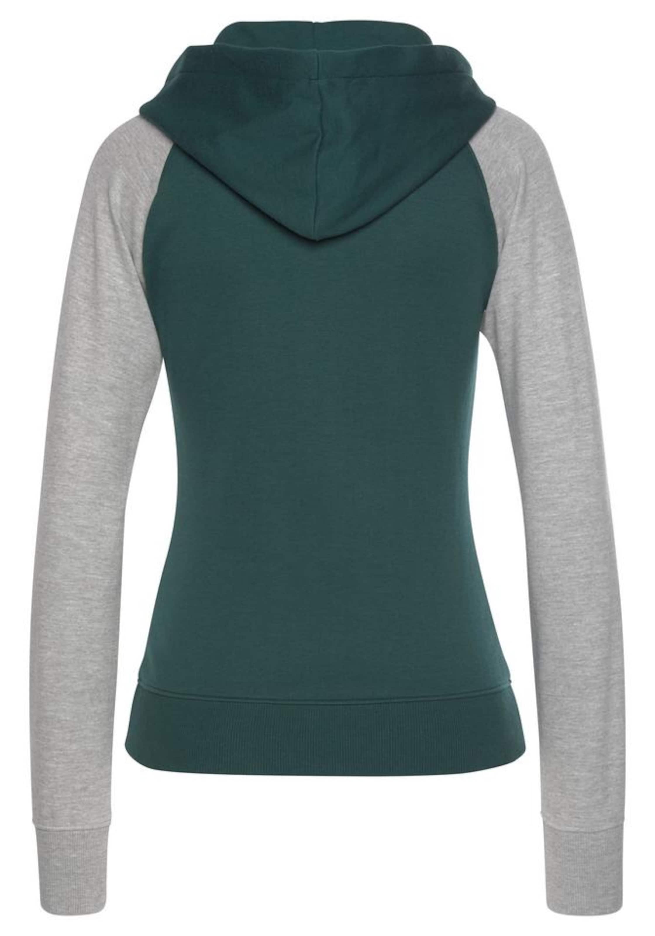 BENCH Кофта на молнии в Зеленый