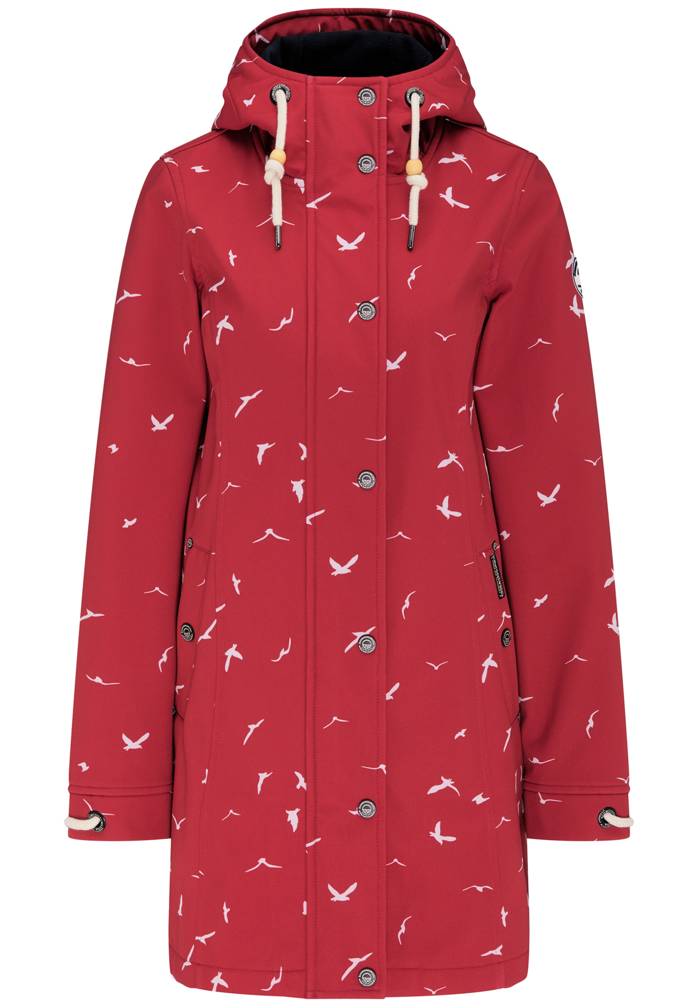 Schmuddelwedda - Tussenjas in de kleur Rood