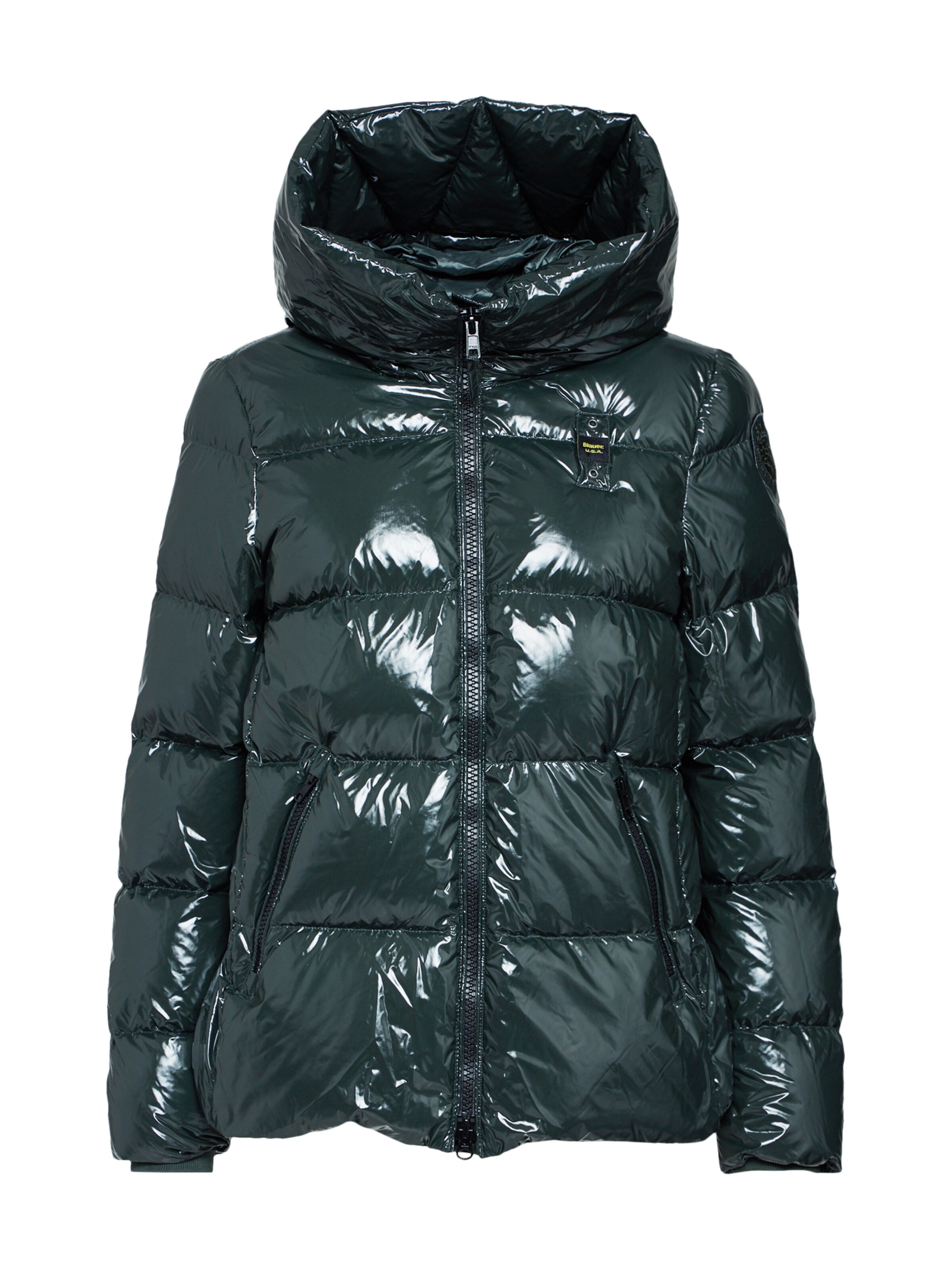 Blauer.USA - Winterjas 'GIUBBINI CORTI IMBOTTITO PIUMA' in de kleur Groen