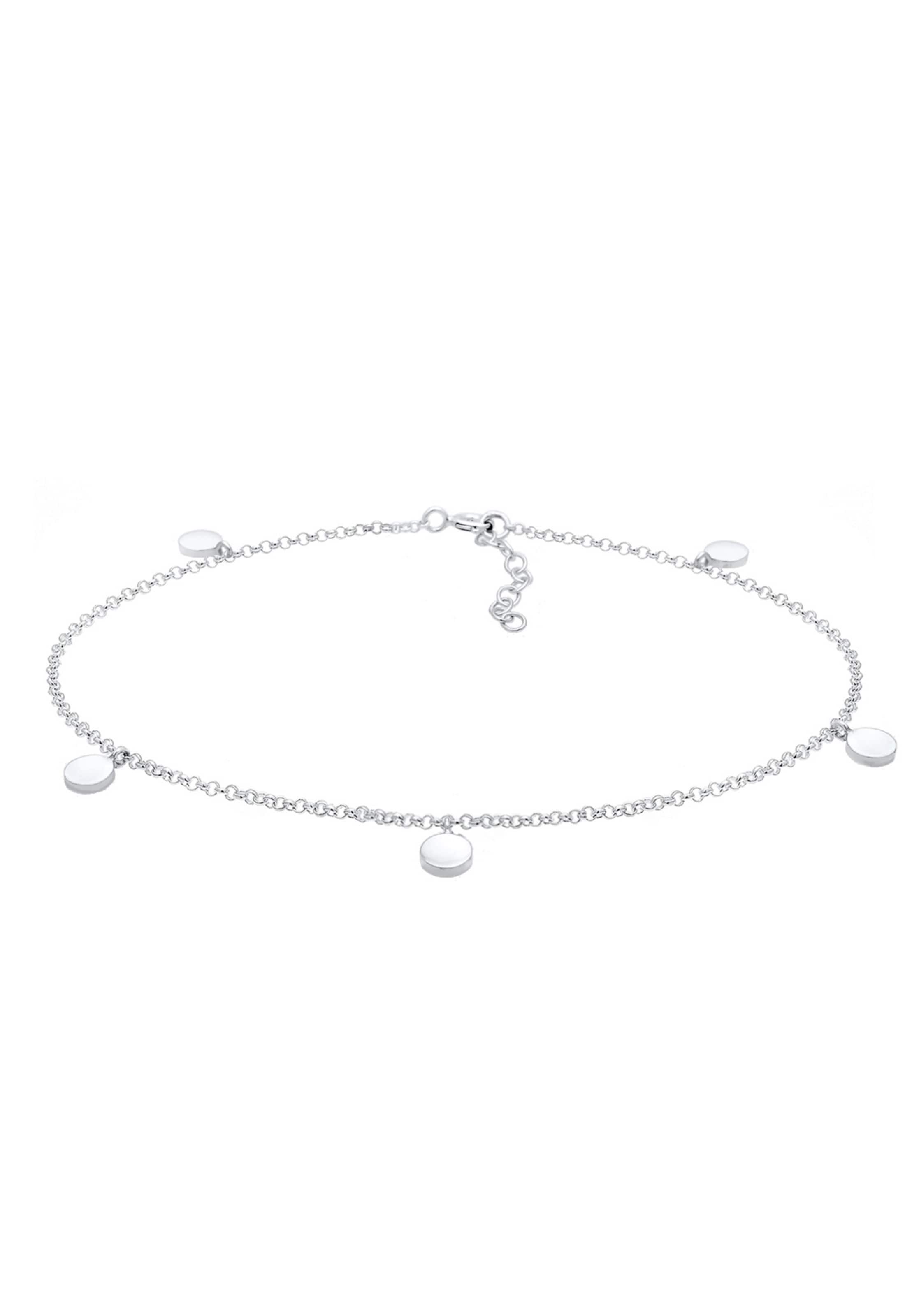 ELLI Nakit za stopala 'Geo' | srebrna barva: sprednja stran