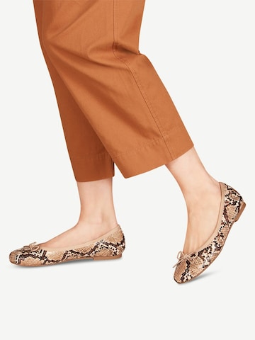 Tamaris Ballerina in Beige: Vorderseite