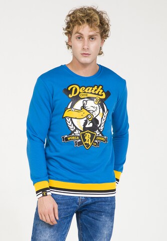 PLUS EIGHTEEN Sweatshirt in Blue: front