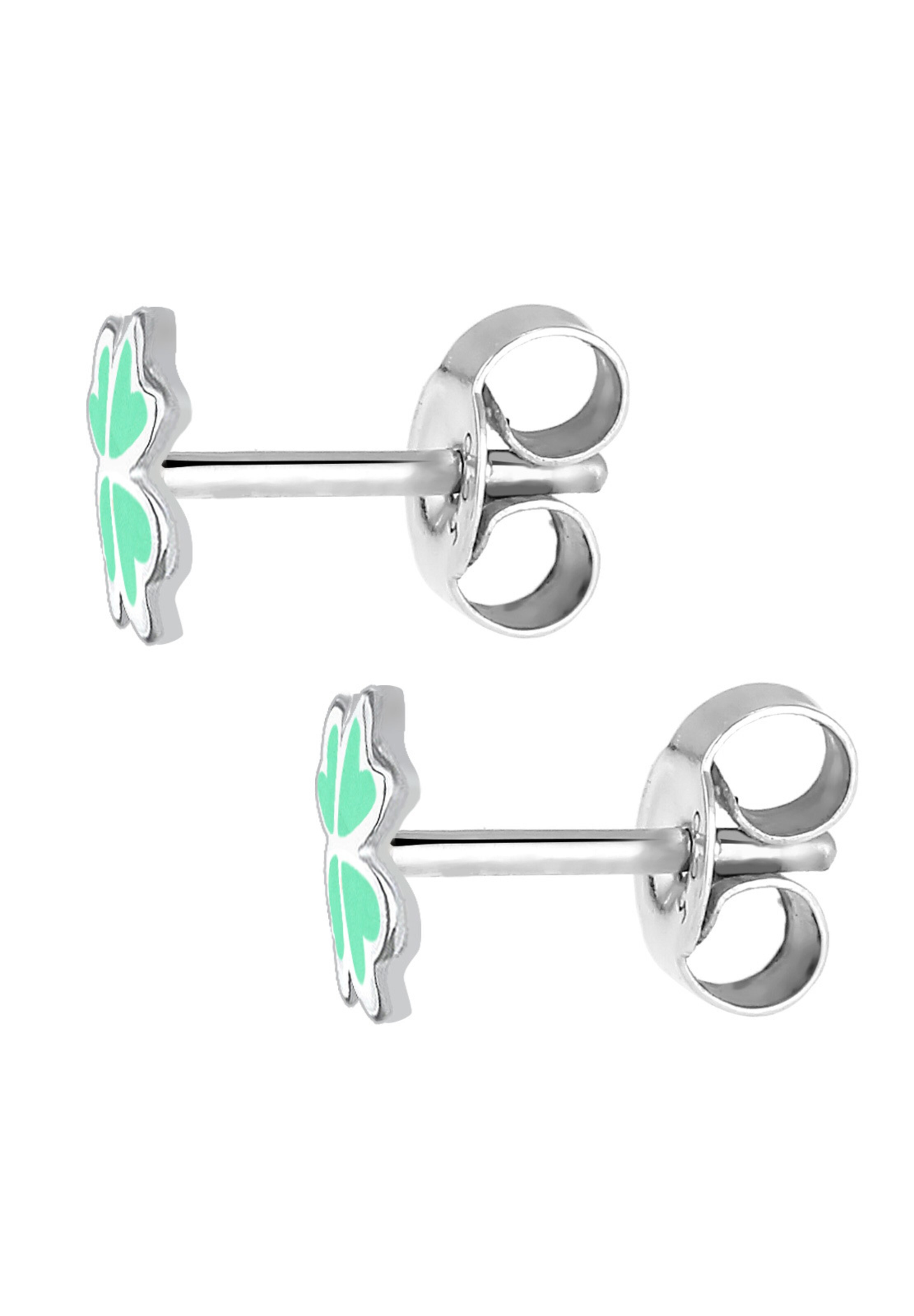 ELLI Ohrringe 'Kleeblatt' in Grün