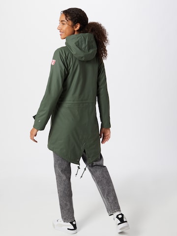 Derbe Raincoat 'Travel Friese' in Green