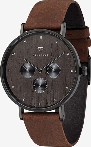 Kerbholz Analog Watch 'Caspar' in Brown: front