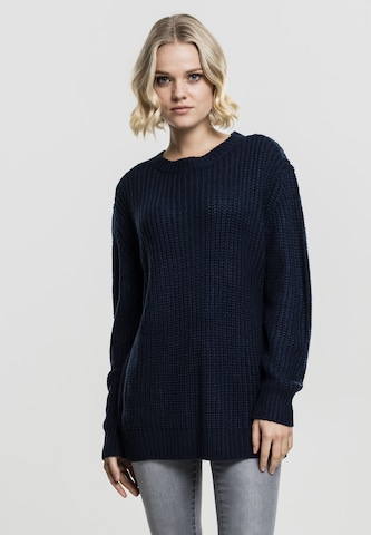 Pull-over Urban Classics en bleu : devant