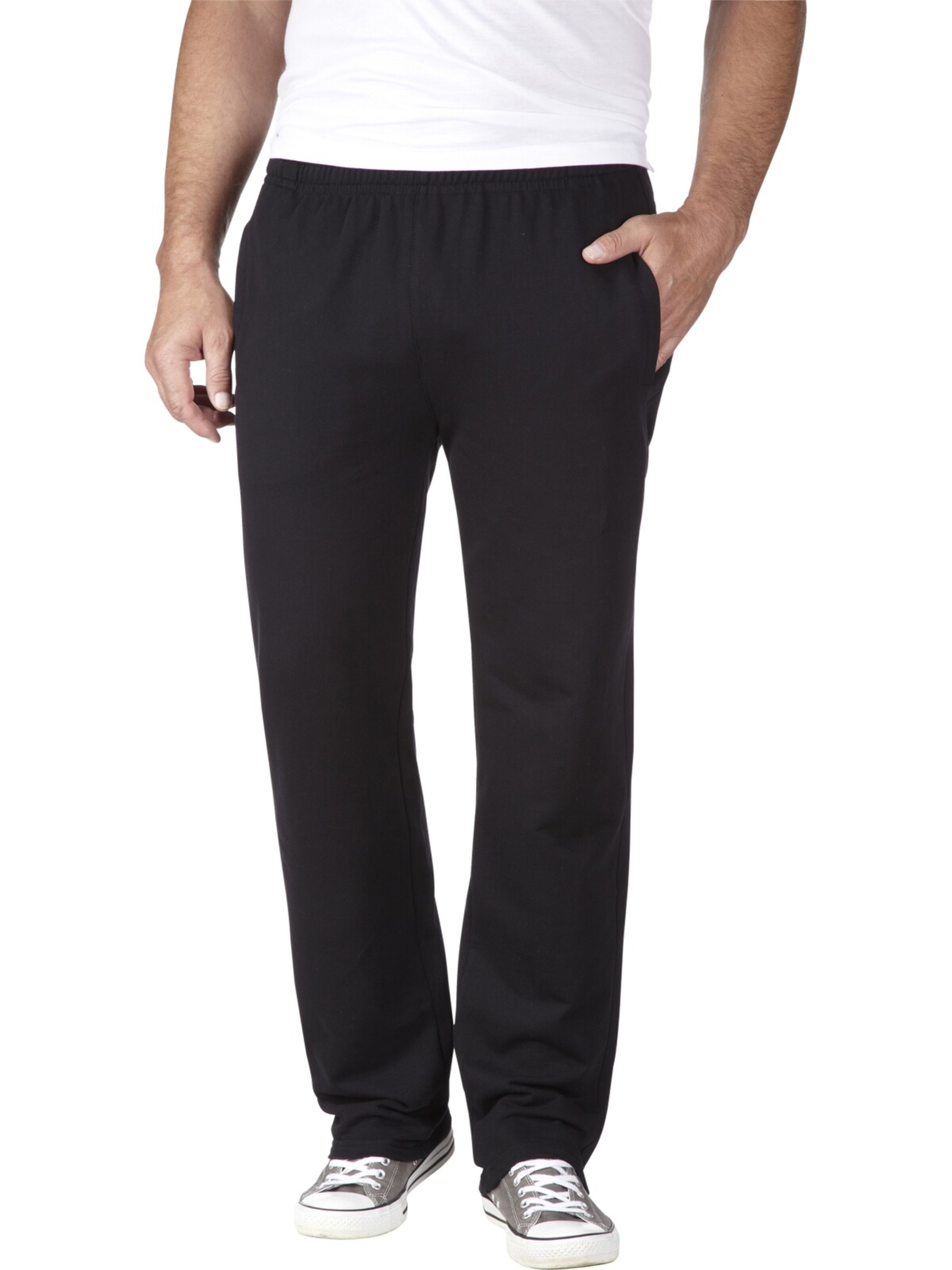 Jan Vanderstorm Regular Pants 'Wenner' in Black: front