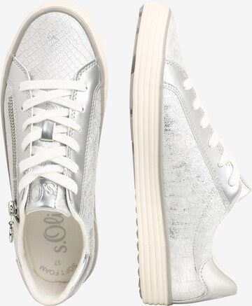 s.Oliver Sneakers laag in Zilver: zijkant