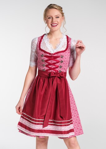 SPIETH & WENSKY Dirndl 'Nudel' in Red: front