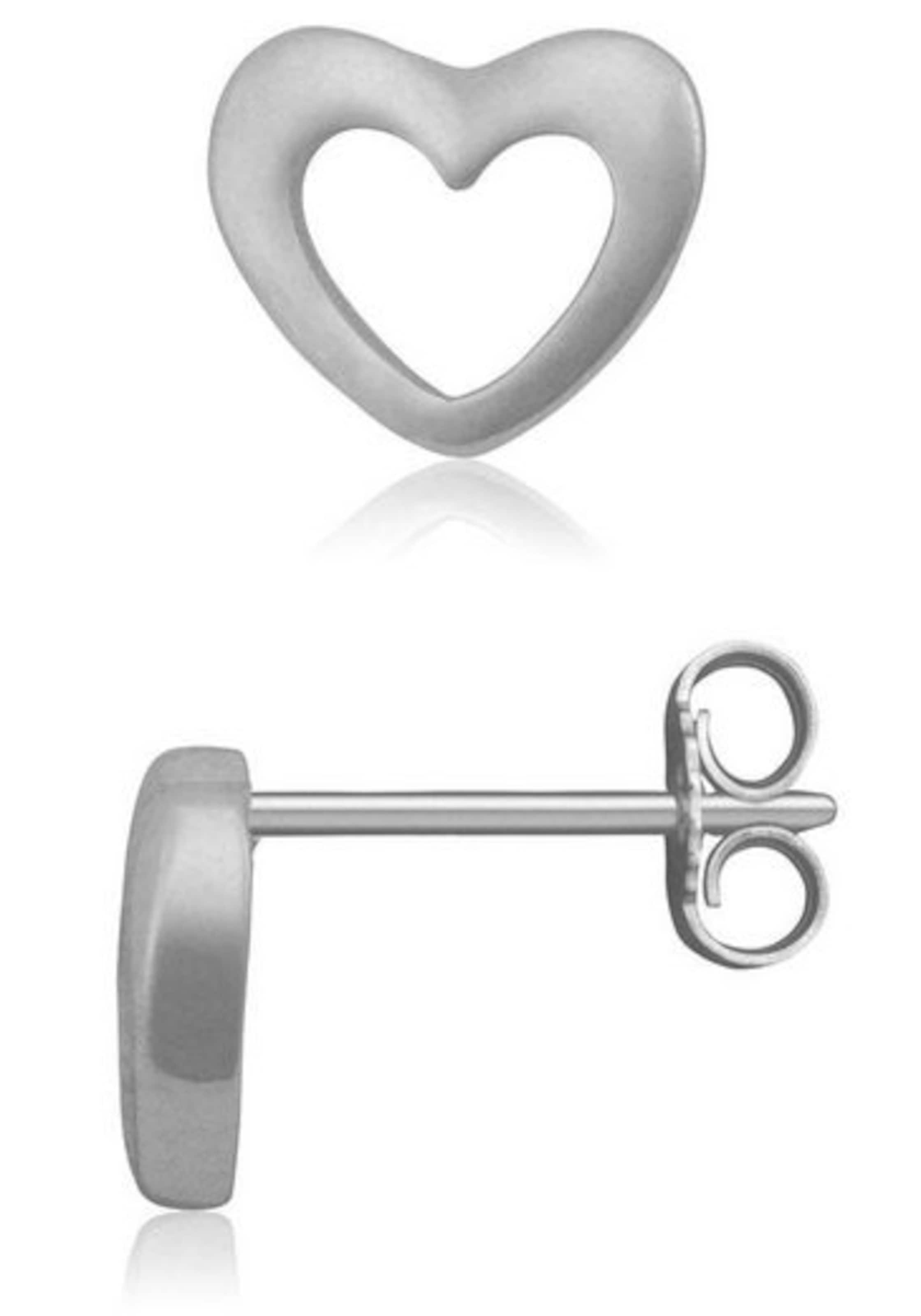 FIRETTI Earrings 'Herzen' in Silver: front