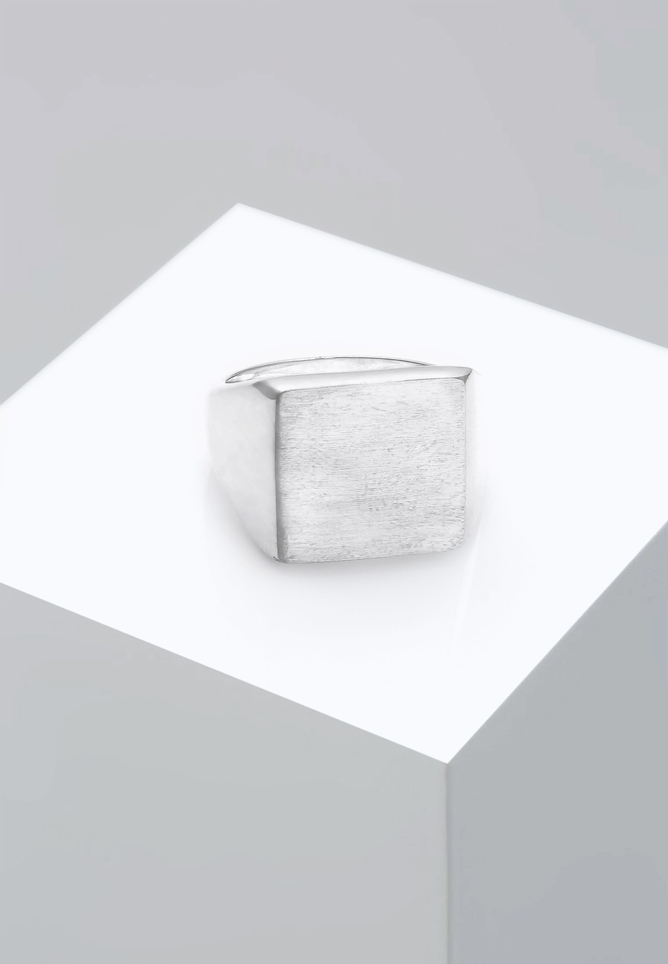 ELLI Ring Siegelring, Trend, Geo in Silber
