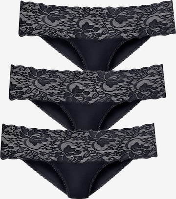 VIVANCE Brasil-Slip (3 Stck.) in Schwarz: predná strana