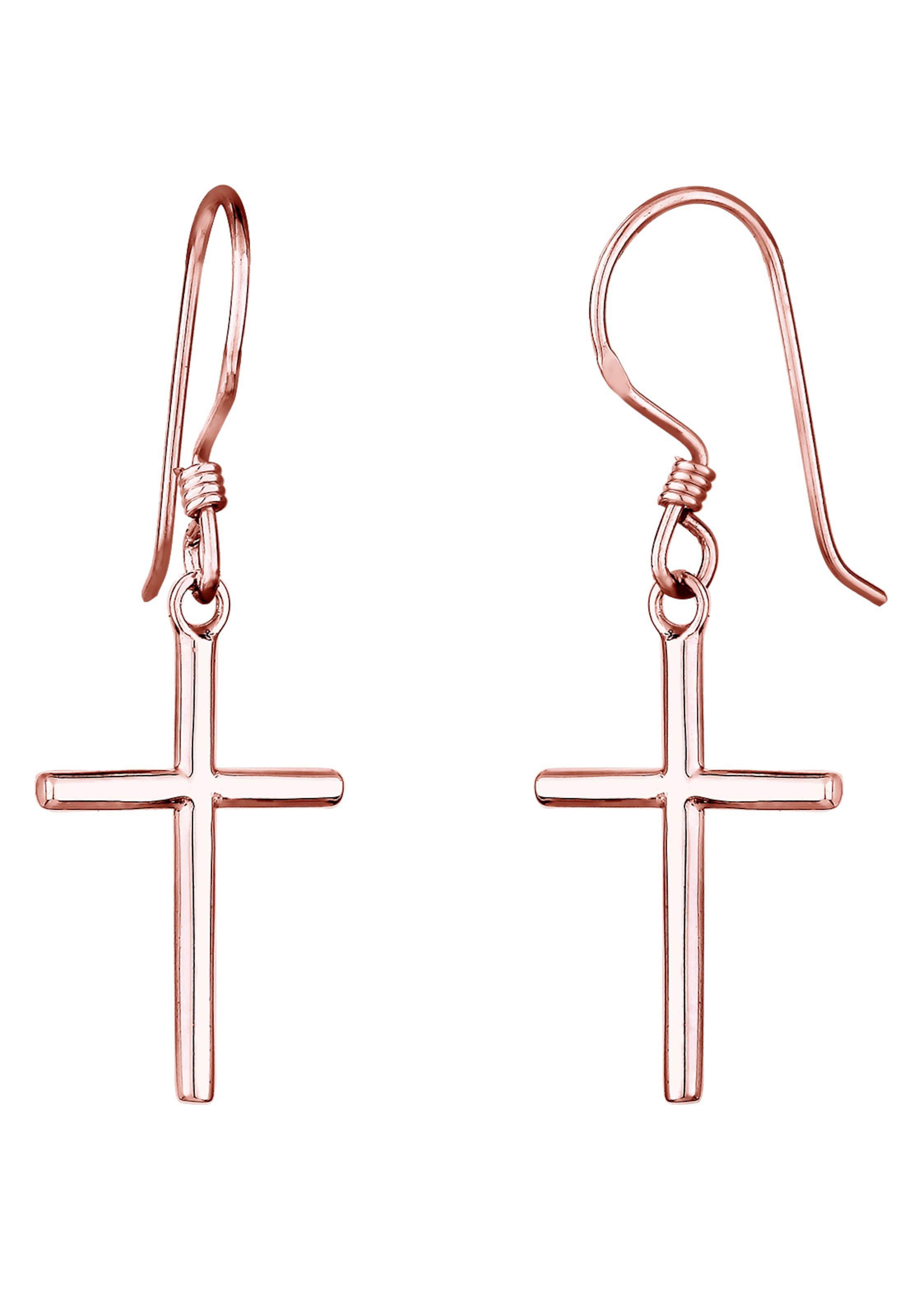 ELLI Ohrringe 'Kreuz' in Gold