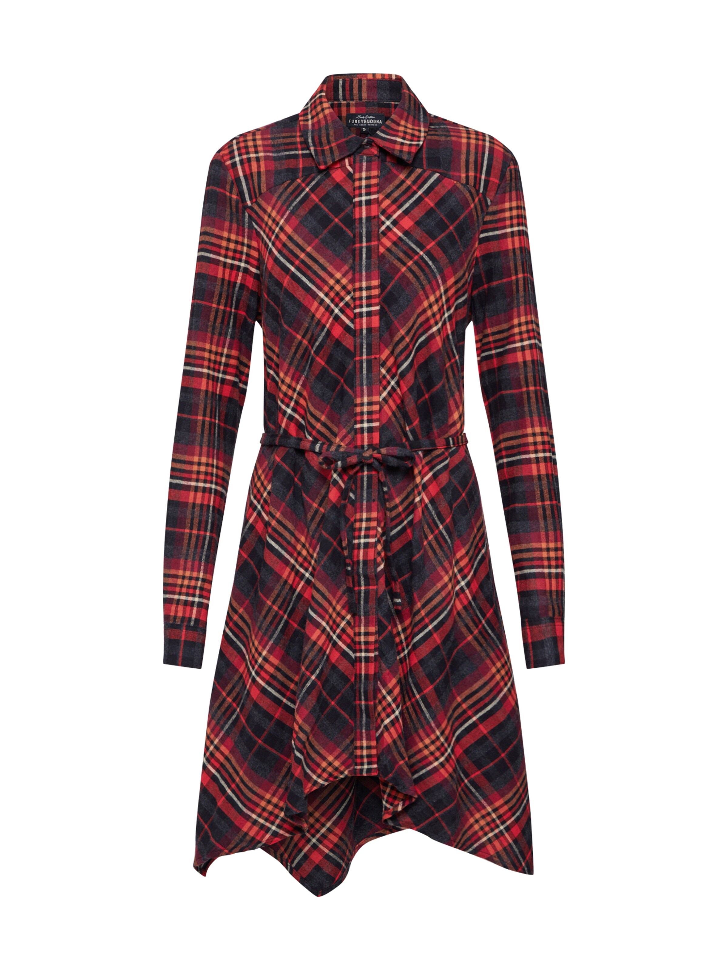 Funky Buddha - Blousejurk in de kleur Rood