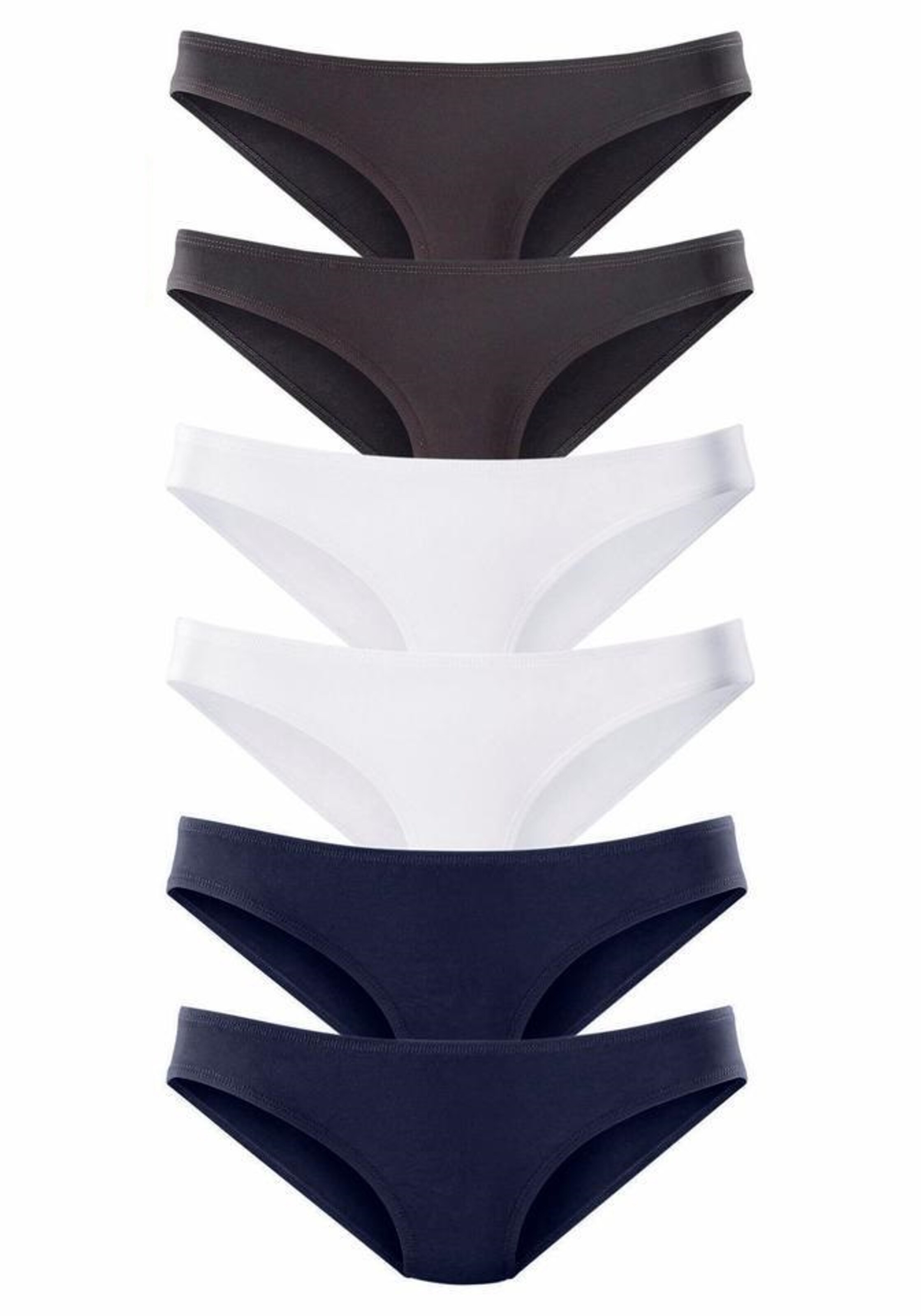 VIVANCE Bikinislips (6 Stck.) in Mischfarben: Vorderseite