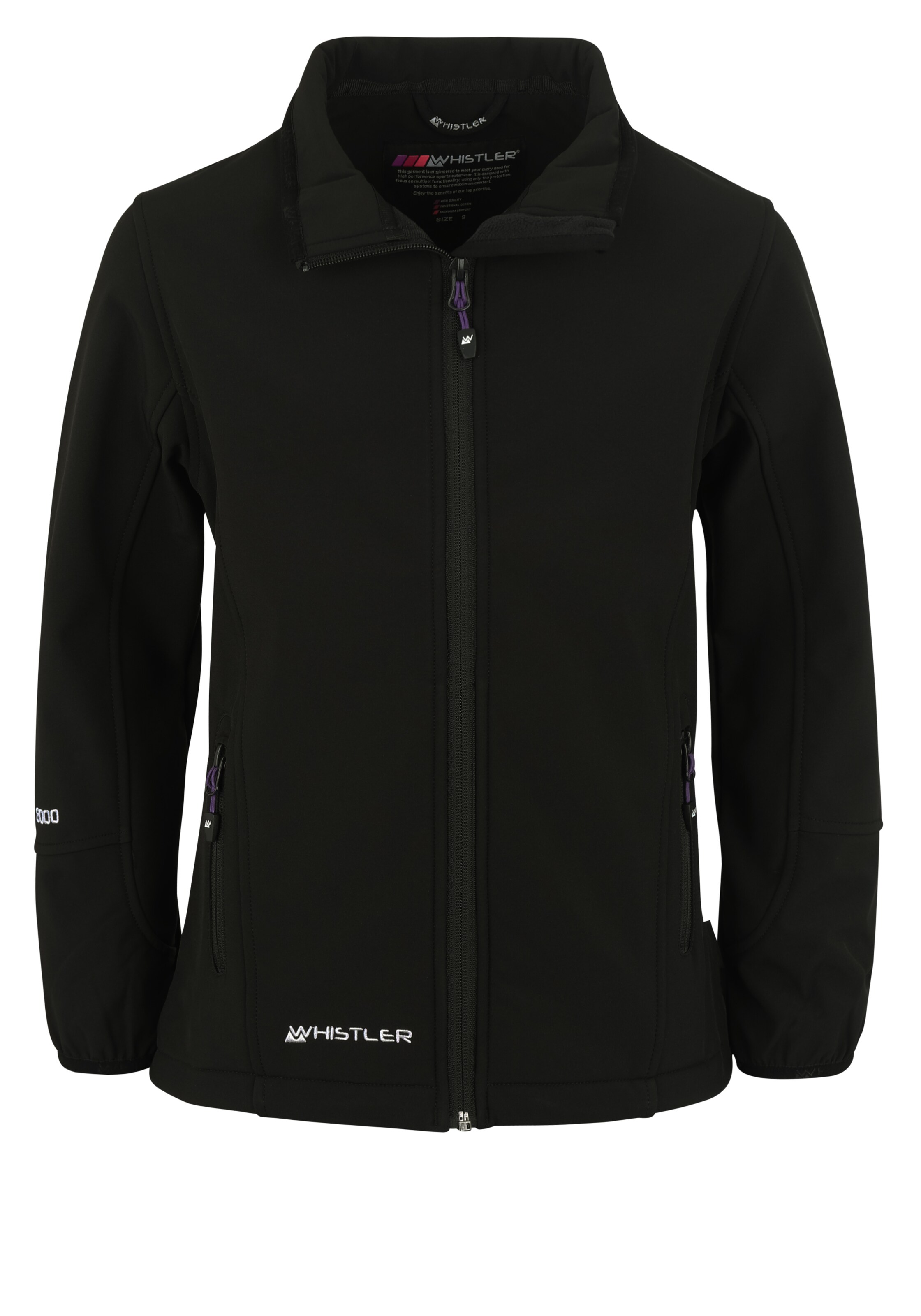 Whistler Softshelljacke 'Covina' in Schwarz: Vorderseite