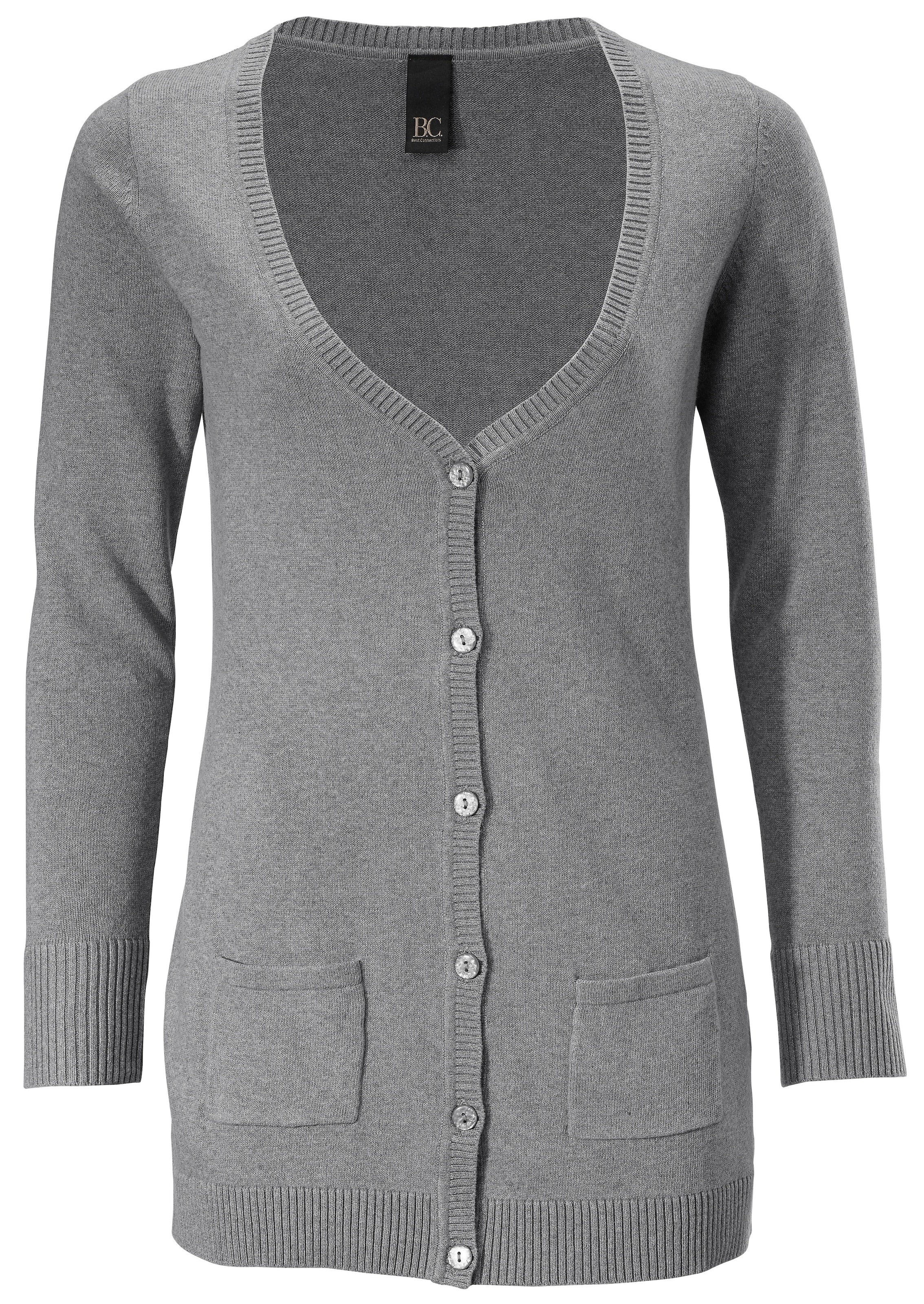 Cardigan heine en gris : devant