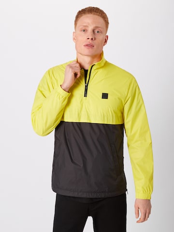 Urban Classics Regular fit Between-Season Jacket in Yellow: front