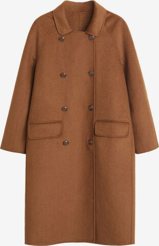 MANGO Between-Seasons Coat 'noelia' in Brown: front