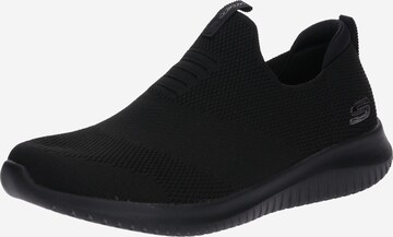 SKECHERS Slip-Ons in Black: front