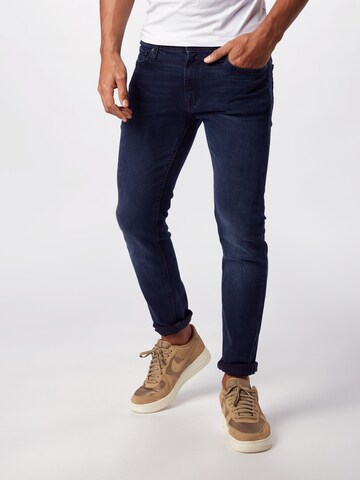 Slimfit Jeans 'Liam' de la JACK & JONES pe albastru: față