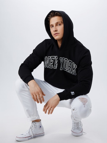 melns Starter Black Label Standarta piegriezums Sportisks džemperis 'New York'