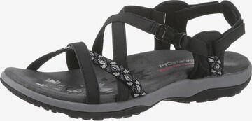 SKECHERS Sandale in Schwarz: predná strana