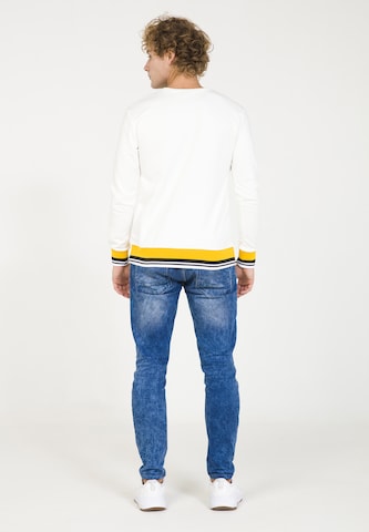 Sweat-shirt PLUS EIGHTEEN en blanc