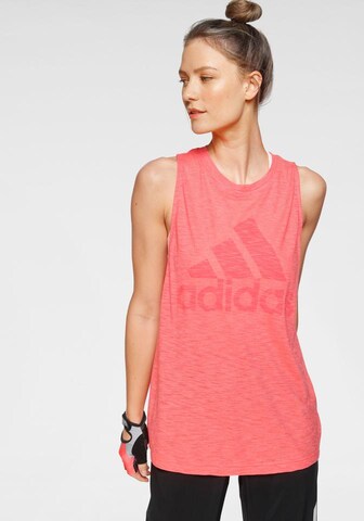 ADIDAS PERFORMANCE Sporttop in Pink: Vorderseite