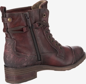 MUSTANG Lace-up bootie in Brown