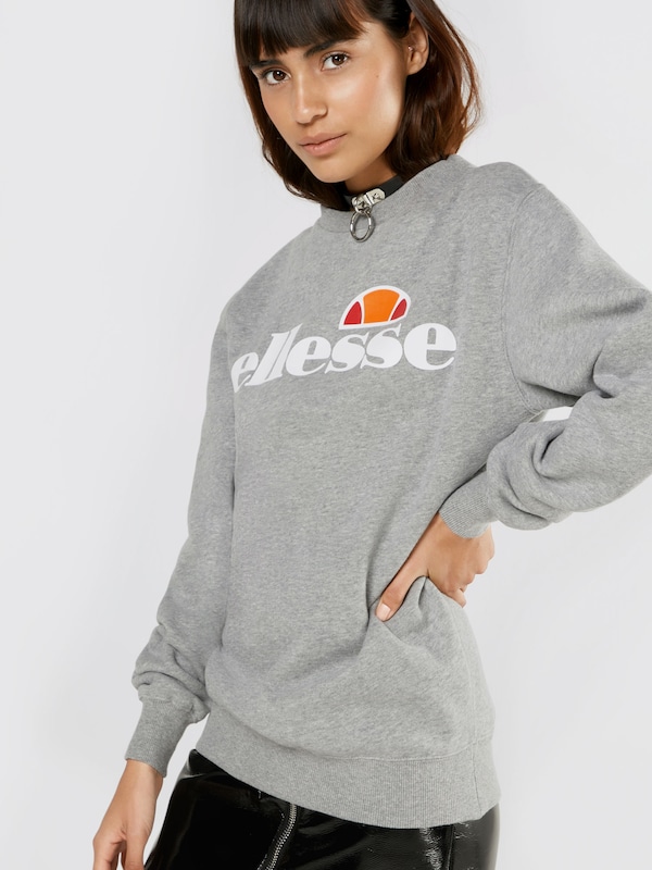 ELLESSE Sweatshirt 'Agata' in dunkelblau Rippbündchen ELLESSE Sweatshirt 'Agata' in dunkelblau Rippbündchen