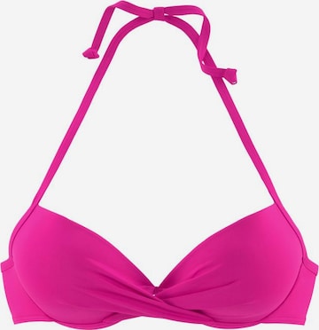 Top per bikini 'Spain' di s.Oliver in rosa: frontale