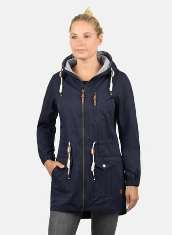 DESIRES Between-Seasons Parka in Blue: front