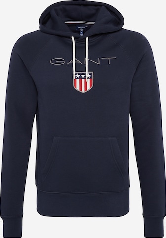 Sweat-shirt GANT en bleu : devant