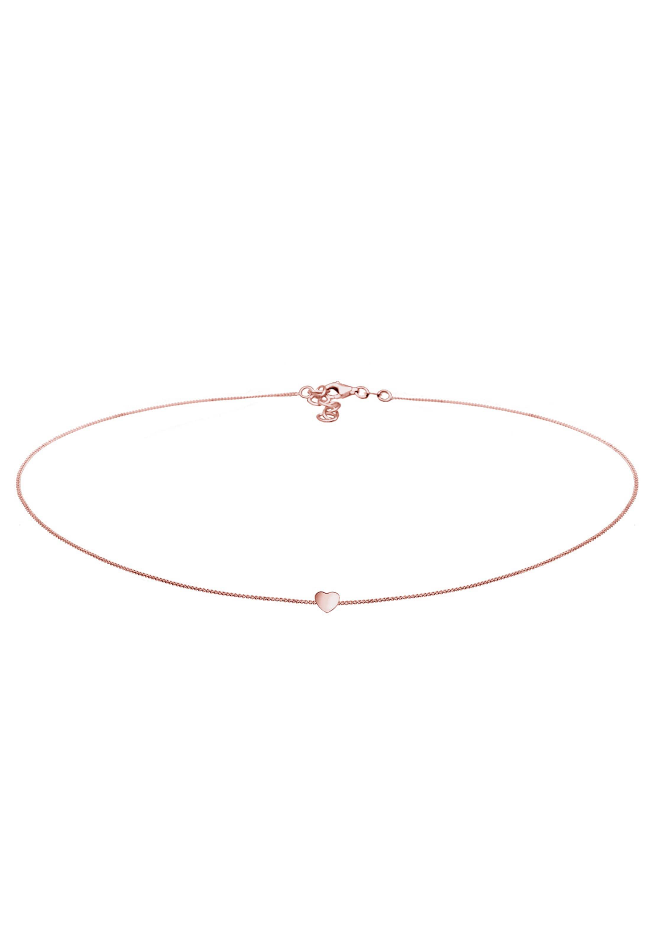 ELLI Ketting 'Herz' in Goud: voorkant