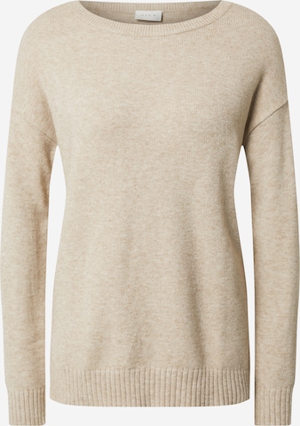 VILA Sweater 'Ril' in Beige: front