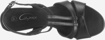CITY WALK Strap Sandals in Black