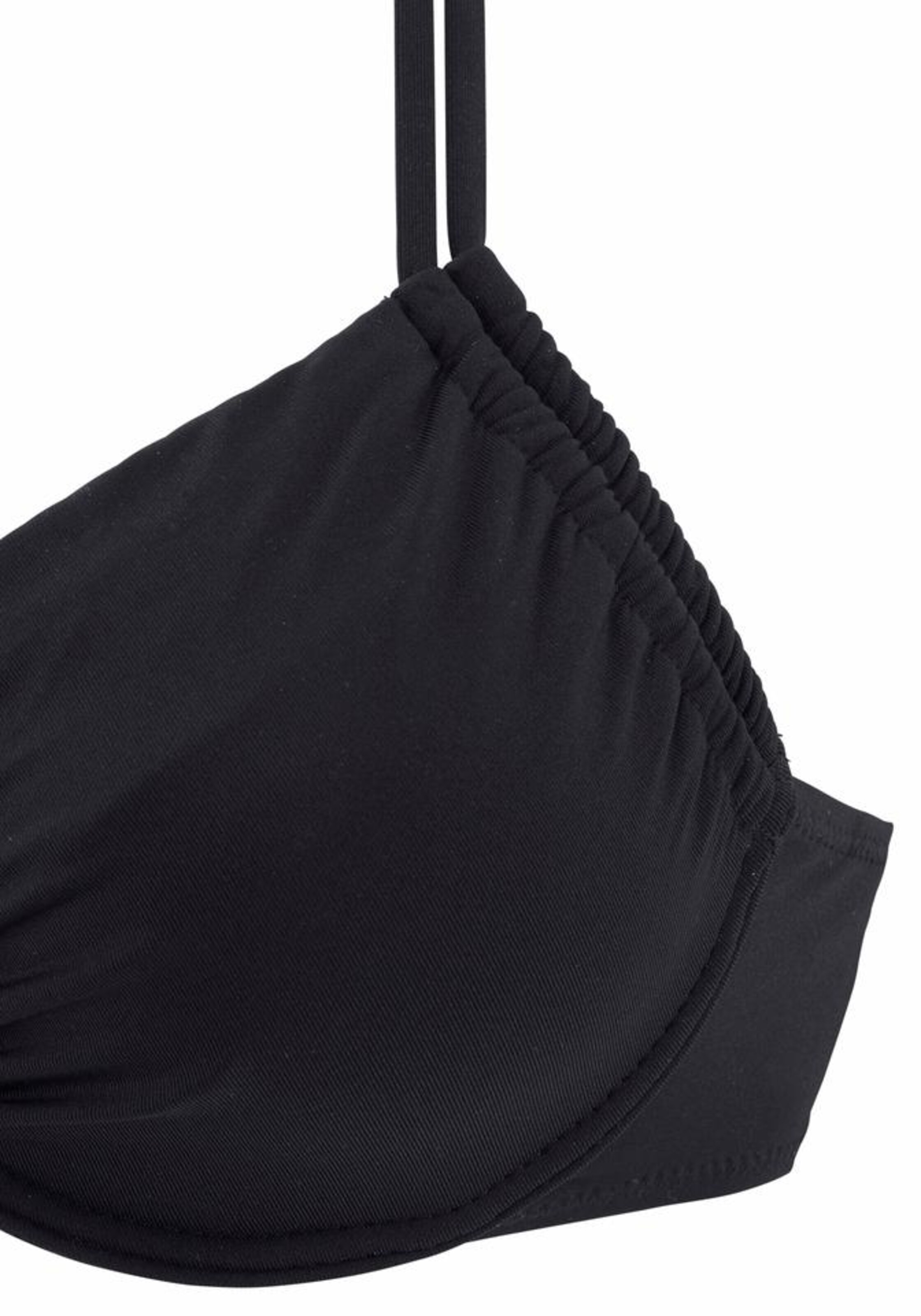 BUFFALO Regular Bikini top 'Happy' in Black