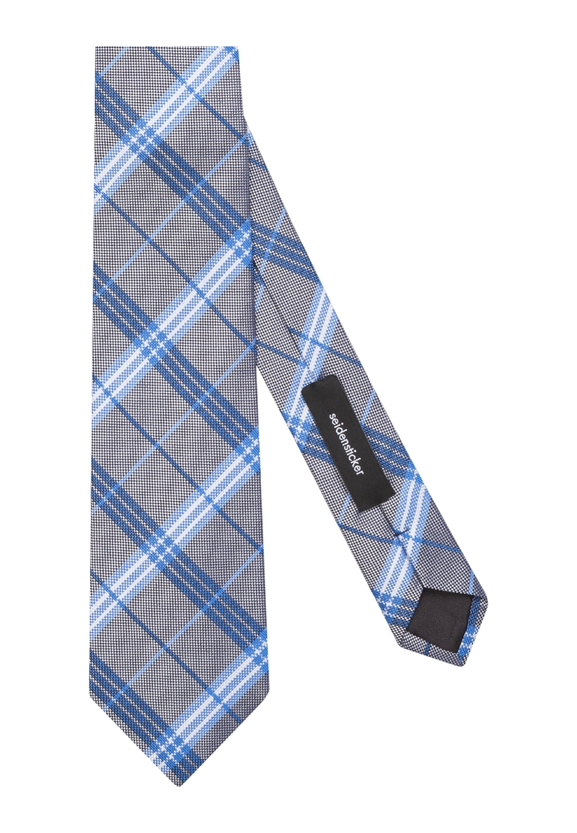 SEIDENSTICKER - Stropdas 'Schwarze Rose' in de kleur Blauw