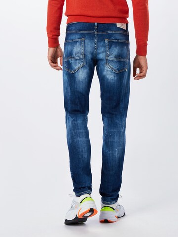 Slimfit Jeans 'Glenn Fox' de la JACK & JONES pe albastru