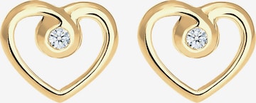 Elli DIAMONDS Ohrringe 'Herz' in Gold
