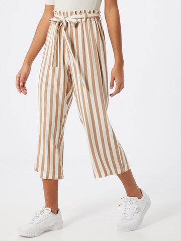 ONLY Wide leg Trousers 'Astrid' in Beige: front